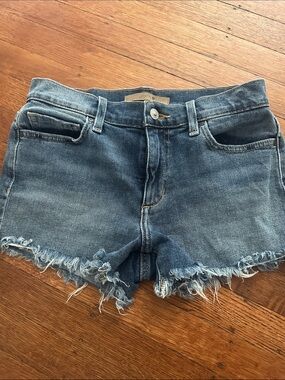 Joe's Jeans Faded Blue Frayed Hem Denim Shorts